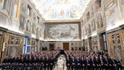 2026.01.19 Pāvests tiekas ar Vatikāna Sabiedriskās drošības inspektorāta darbiniekiem