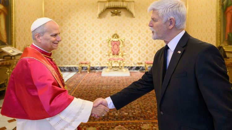 Pope Leo receives the President of the Czech Republic
