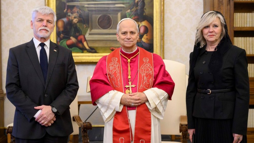 La Leon XIV, președintele Republicii Cehe, Petr Pavel