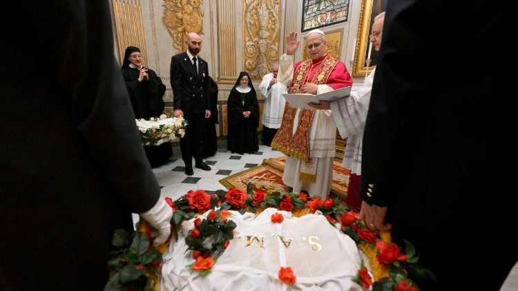 Lev XIV. žehná beránky, 21. ledna 2026