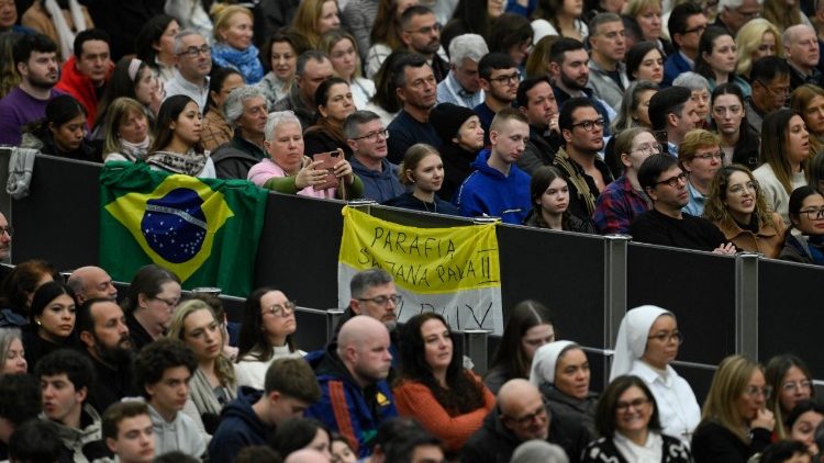 Un momento de la Audiencia general 