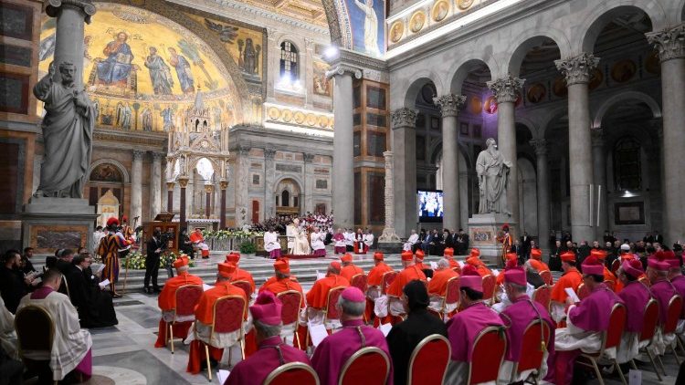 Zakončen&iacute; 59. t&yacute;dne modliteb za jednotu křesťanů v Bazilice sv. Pavla za hradbami, 25. ledna 2026