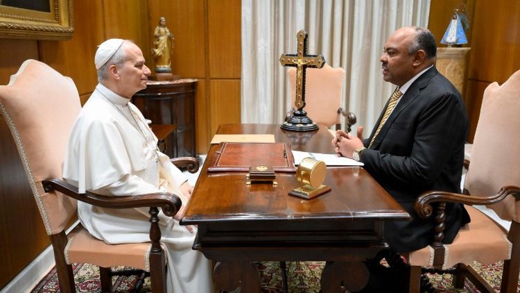 2026.01.28 Papa amekutana na Balozi Thabit Kombo,Waziri wa Mambo ya Nje wa Tanzania.