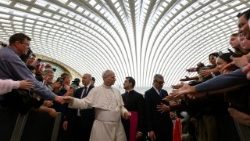 Lev XIV. při generální audienci ve středu 28. ledna 2026