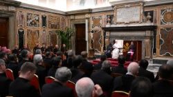 Папата с членовете на Ведомството за доктрината на вярата