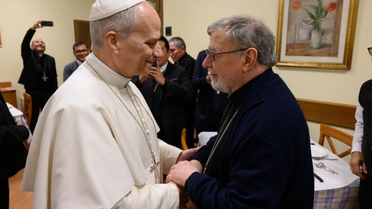 Encuentro del Papa León XIV con los obispos de Perú en Roma