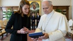 Dal Papa la presidente del Parlamento Europeo, Roberta Metsola