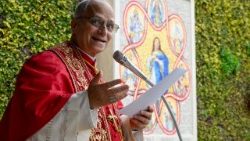 Inaugurace mariánské mozaiky a sochy sv. Růženy z Limy, Vatikánské zahrady 31. ledna 2026