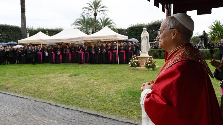 Papa Leo katika Uzinduzi wa Picha ya Mama maria na Mtakatifu Rose wa Lima