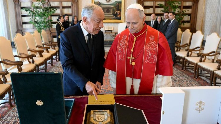 Pope Leo receives the President of the Republic of Portugal in the Vatican