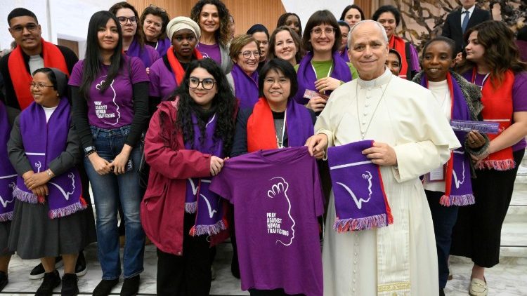 La delegazione di della rete internazionale anti-tratta Talitha Kum 