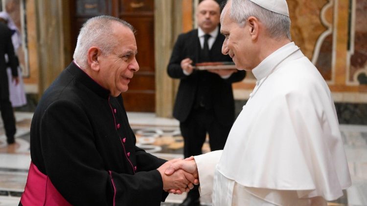 Msgr. Robert Vitillo and Pope Leo XIV