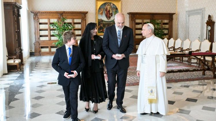 Pope Leo XIV receives the Prime Minister of Albania