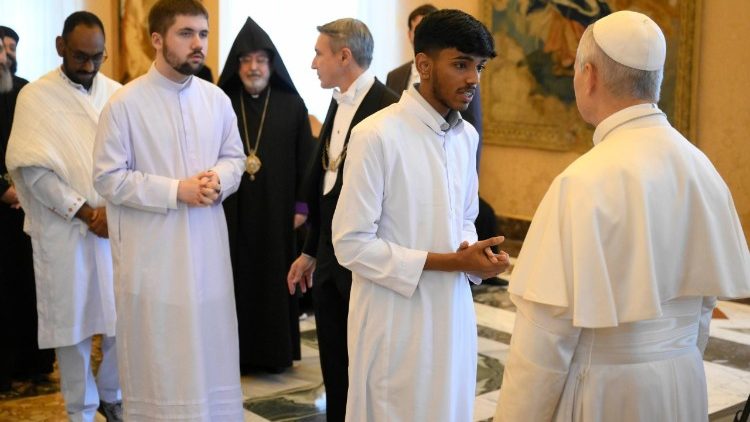 Alcuni partecipanti all'udienza con il Papa