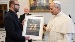 Аўдыенцыя Льва XIV для Наэля Дыяса, заснавальніка арганізацыі "Сейбіт – Новая евангелізацыя"