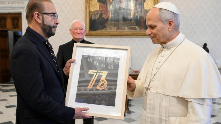 El Papa Le&oacute;n conoci&oacute; m&aacute;s profundamente el proyecto "Yo soy el 73", otra iniciativa evangelizadora de Noel D&iacute;az.