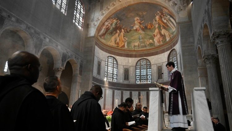 Die Messe an diesem Aschermittwoch in Santa Sabina