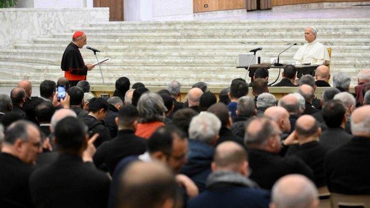 Pope Leo addresses priest of the Diocese of Rome