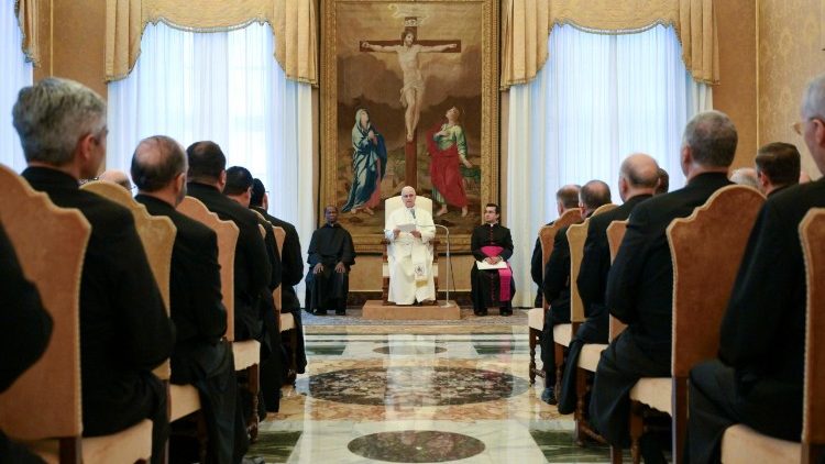 A audi&ecirc;ncia foi realizada na Sala do Consist&oacute;rio, no Vaticano