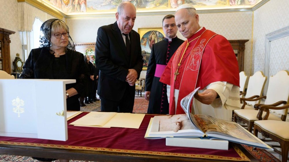 La Leon al XIV-lea, președintele Ungariei Tamás Sulyok