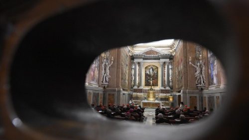 2026.02.22 Mafungo ya Kiroho yanaendelea ya papa Leo XIV na Curia Romana.