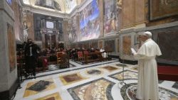 Леў XIV звярнуўся з заключным словам падчас велікапосных рэкалекцый у Ватыкане