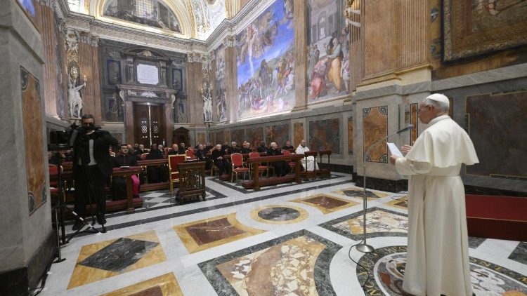Леў XIV звярнуўся з заключным словам падчас велікапосных рэкалекцый у Ватыкане