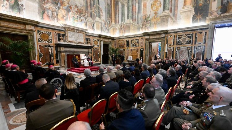 L'udienza di Papa Leone XIV all'Ordinariato Militare per l'Italia
