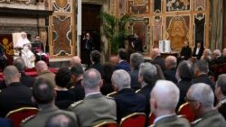 Pope Leo XIV meets with the members of the Military Ordinariate of Italy