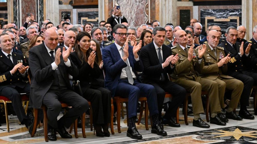 Аўдыенцыя для членаў Вайсковага ардынарыята Італіі