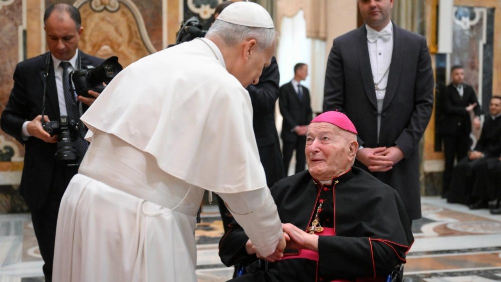 Аўдыенцыя для членаў Вайсковага ардынарыята Італіі