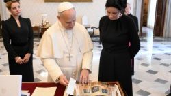 El Papa y la Primera Ministra de Lituania