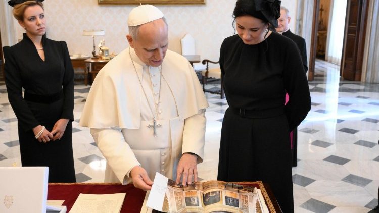 El Papa y la Primera Ministra de Lituania