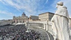 During the Angelus in Saint Peter's Square