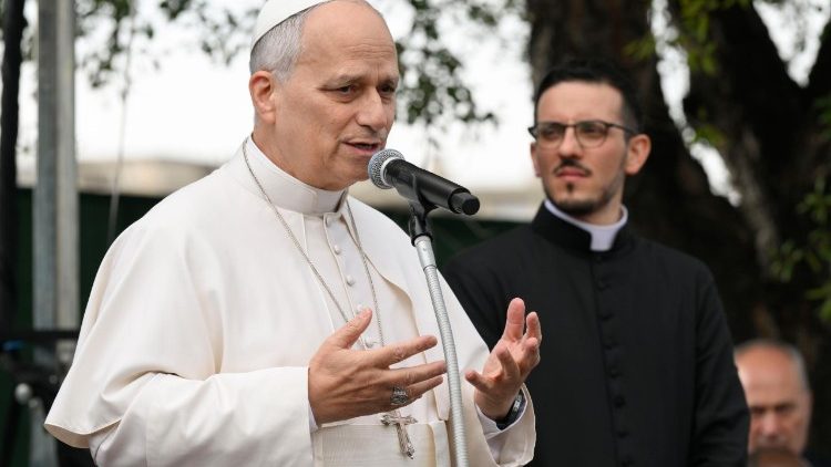 Pope Leo at the parish of Santa Maria della Presentazione