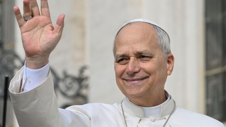 Pope Leo during the General Audience