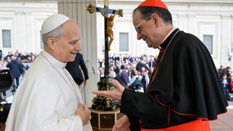 Il Papa insieme al cardinale Lo Judice