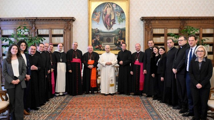 La audiencia privada tuvo lugar el pasado jueves 12 de marzo en la Biblioteca Apostólica.