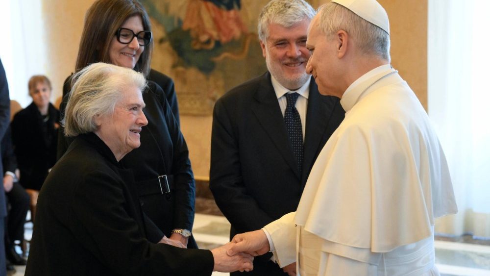 Encuentro del Papa León XIV con los miembros de la Fundación Católica, viernes 13 de marzo de 2026