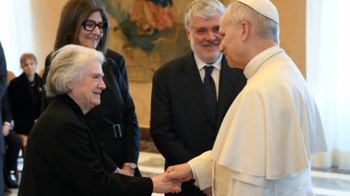 Encuentro del Papa León XIV con los miembros de la Fundación Católica, viernes 13 de marzo de 2026