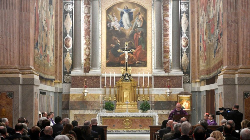 Messe d'inauguration de l'année judiciaire du Tribunal de l'État de la Cité du Vatican, samedi 14 mars 2026, dans la basilique Saint-Pierre. 