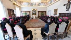 Popiežius ir grupė Nigerijos katalikų vyskupų