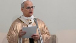 Leon XIV w parafii NŚPJ w Ponte Mammolo w Rzymie