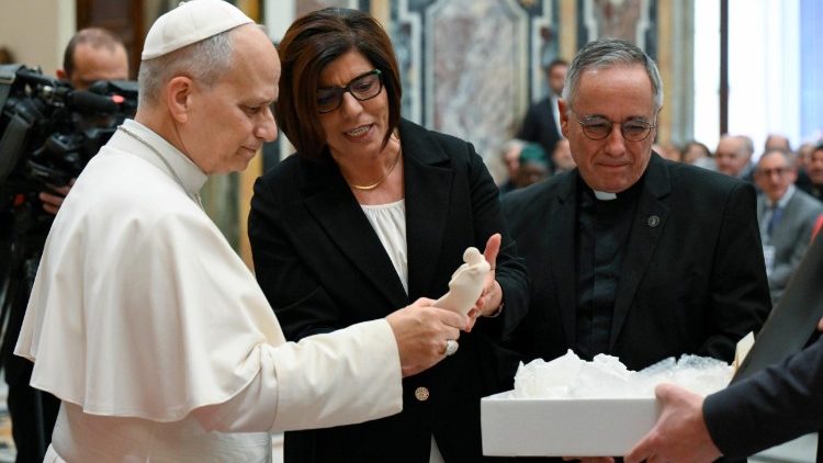 Le Pape lors de l'audience avec les Focolari