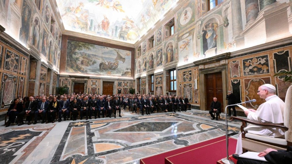 Аўдыенцыя для членаў італьянскага Нацыянальнага цэнтра транспланталогіі