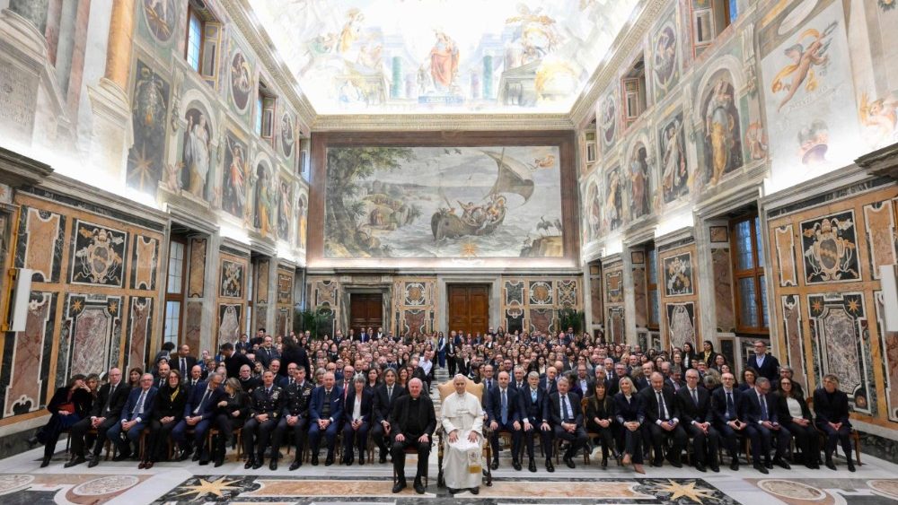 Аўдыенцыя для членаў італьянскага Нацыянальнага цэнтра транспланталогіі