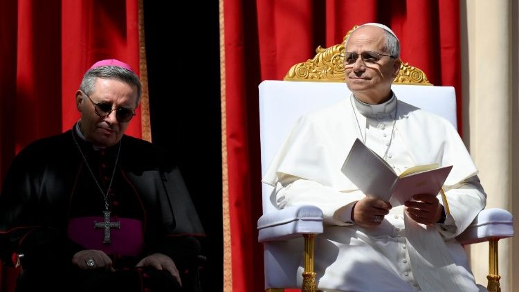 2026.03.28 Papa Leon al XIV-lea la întâlnirea cu tinerii și catehumenii Principatului Monaco