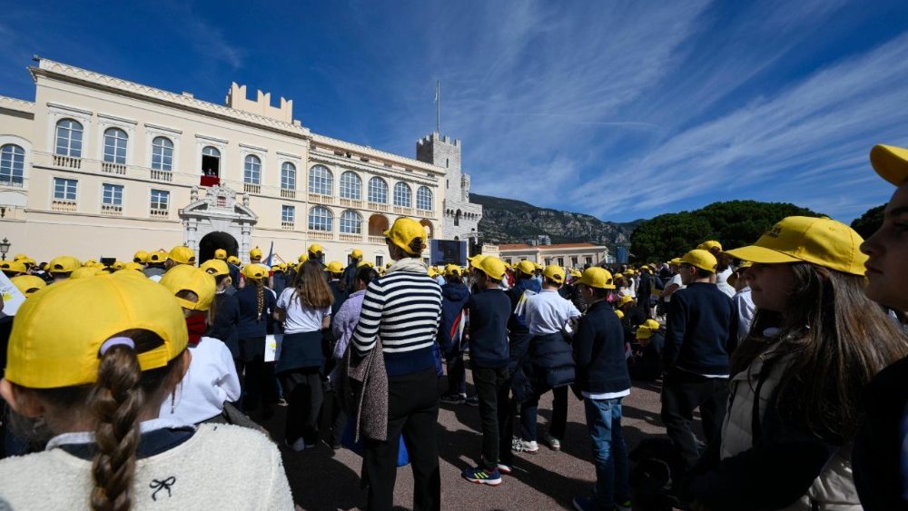2026.03.28 Viaggio Apostolico nel Principato di Monaco - Cerimonia di benvenuto e Visita di cortesia a S. A. S. il Principe di Monaco