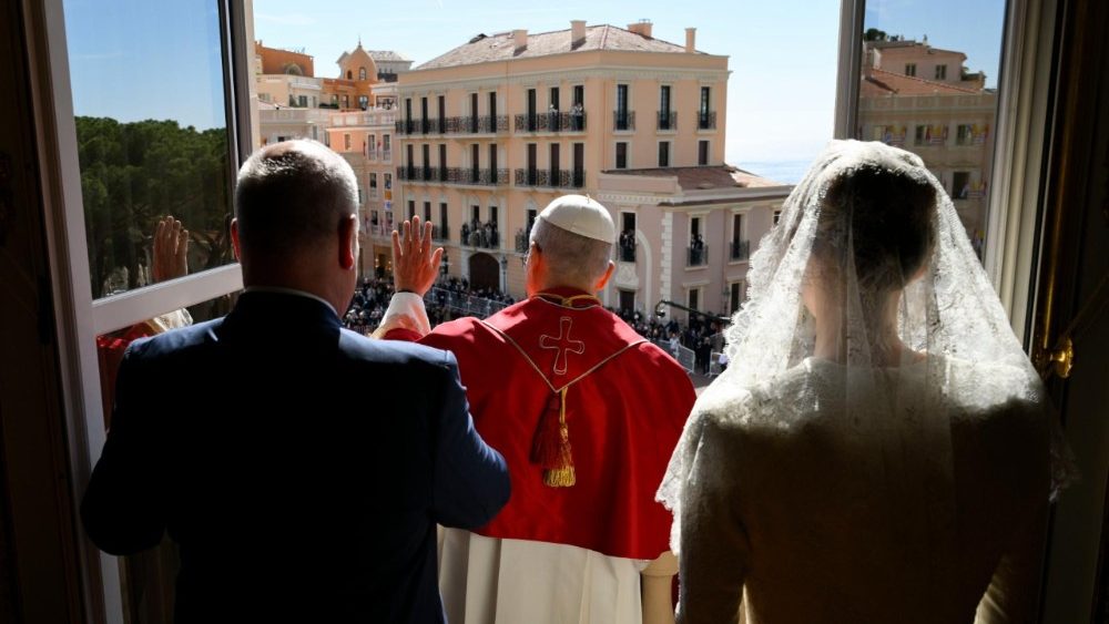 2026.03.28 Viaggio Apostolico nel Principato di Monaco - Cerimonia di benvenuto e Visita di cortesia a S. A. S. il Principe di Monaco