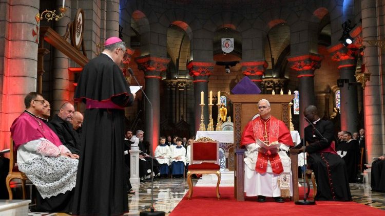 Lev XIV. v monacké katedrále Neposkvrněného Početí, 28. března 2026